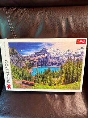 Trefl ReD Lake Oeschinen, Alps, Switzerland - 1500 Piece Puzzle 33.5"x22.8"